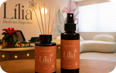 Difusor e água perfumada da linha de aromas Lília